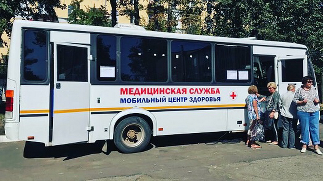 Свыше двадцати человек пришли сегодня на прием врачей в Мобильном центре здоровья СЦРКБ в Ситне-Щелканово